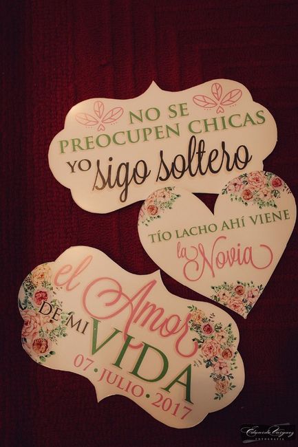 Letreros para los Pajes