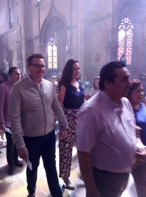entrando a misa