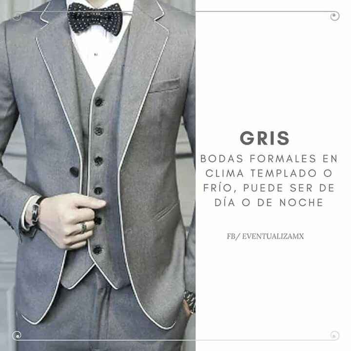 Cuando y donde usar cada color de traje de novios. - 2
