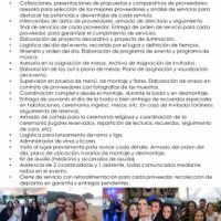 Opinión sobre cotizacion de Wedding Planner - 1