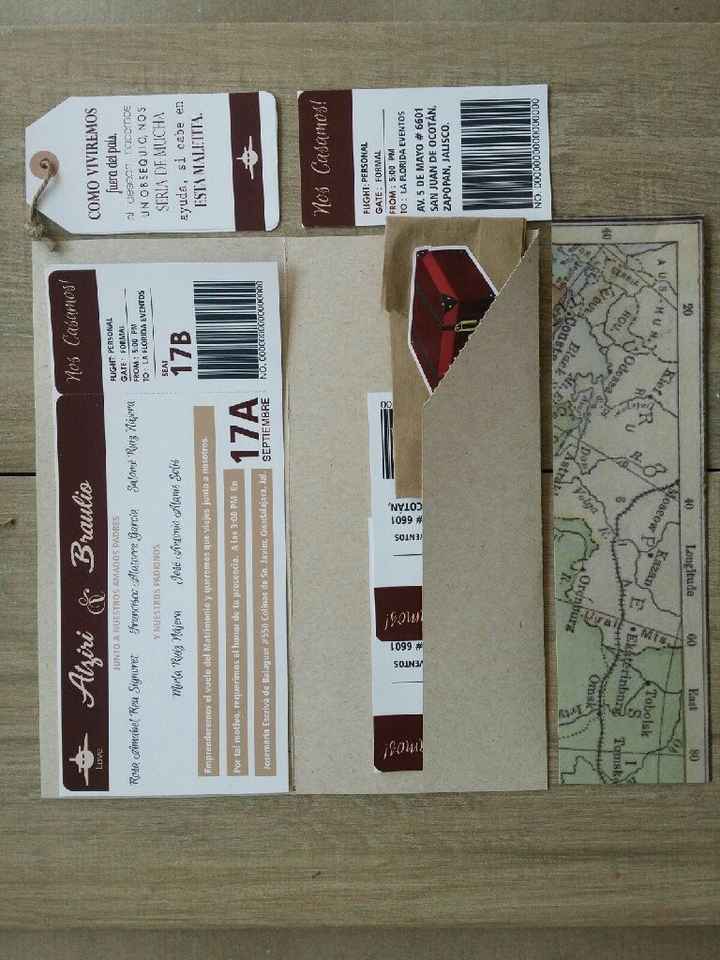 Ya tengo mis invitaciónes de avión!! - 3