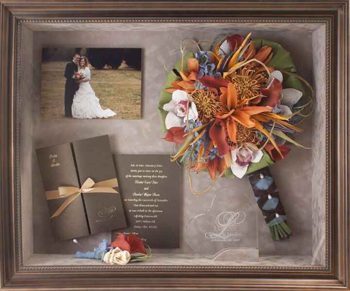 Hermosas ideas para guardar el ajuar!(ramo,liga,velo, aretes, etc) - 10