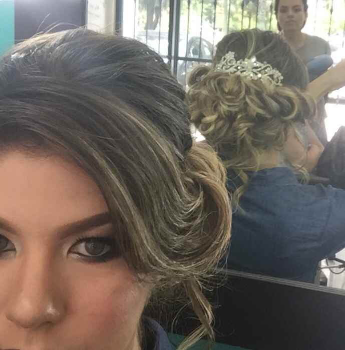 Mi prueba de maquillaje y peinado!💄💋🤳🏻💁🏼 - 2