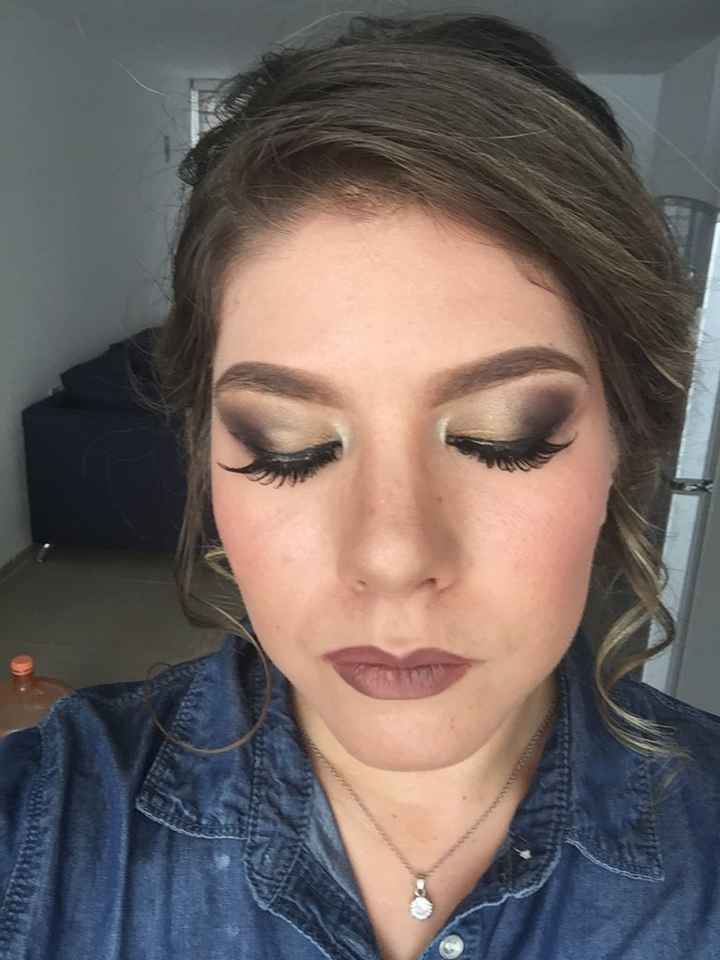 Mi prueba de maquillaje y peinado!💄💋🤳🏻💁🏼 - 3