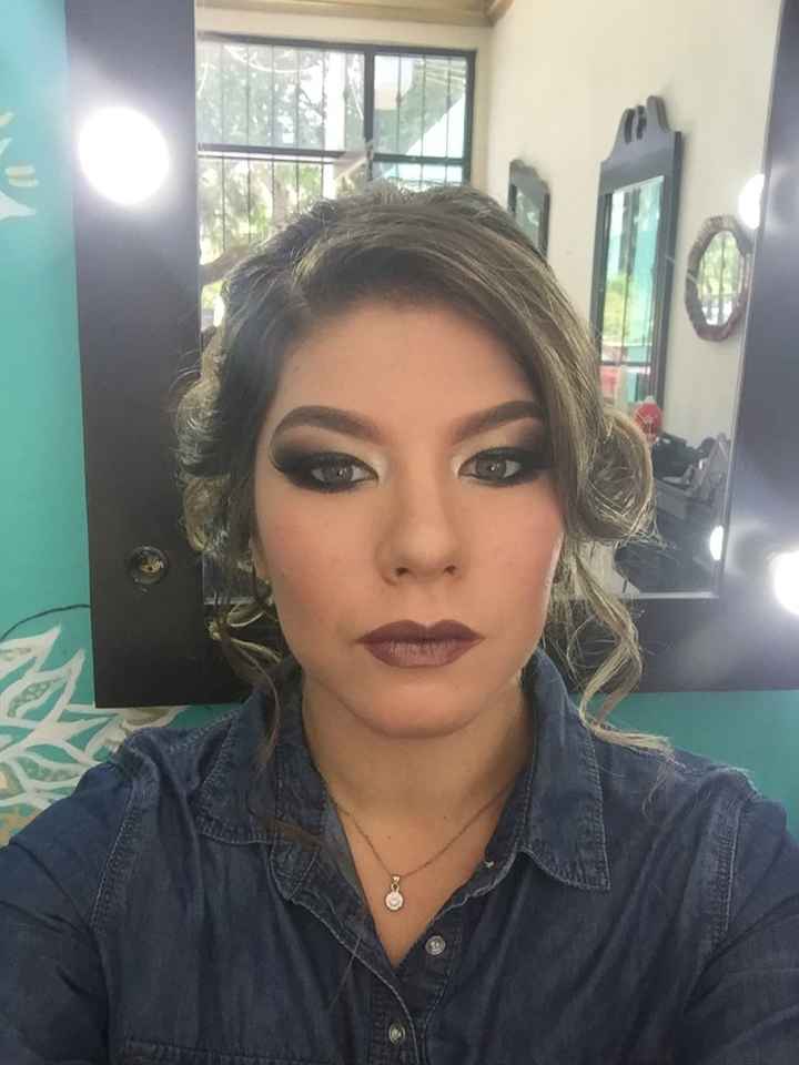Mi prueba de maquillaje y peinado!💄💋🤳🏻💁🏼 - 4