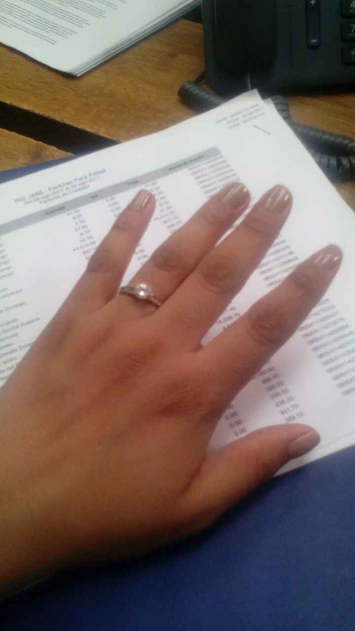 Mi hermoso anillo de compromiso!! Mi tesoro 