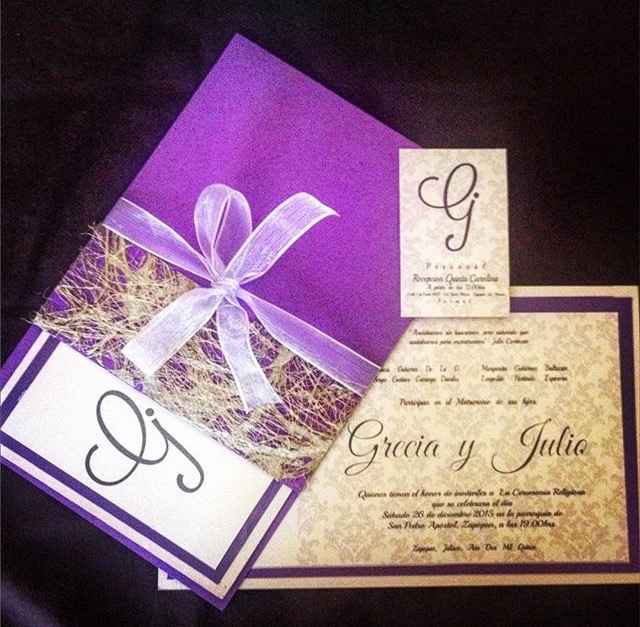 ¿Invitaciones con colores o sobrias para tu boda? - 1