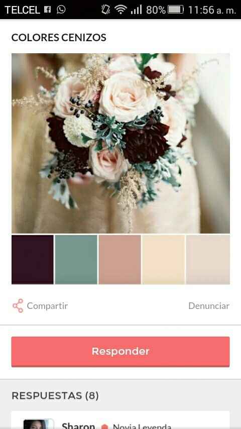 Colores de boda en noviembre - 2