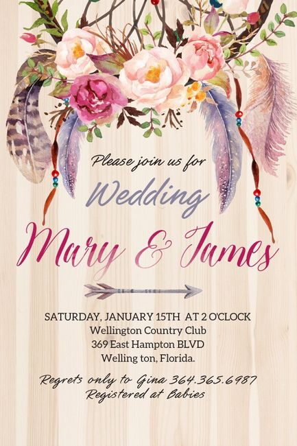 ¡Alerta! Tendencia en invitaciones: Flores y más flores 4