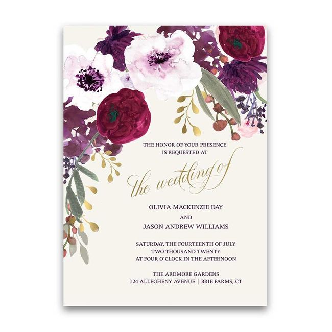 ¡Alerta! Tendencia en invitaciones: Flores y más flores 7