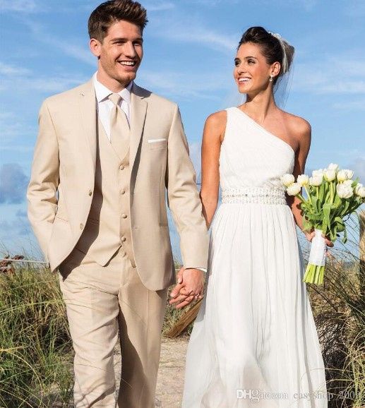 Trajes de Novio color  Beige 6