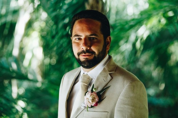 Trajes de Novio color  Beige 4