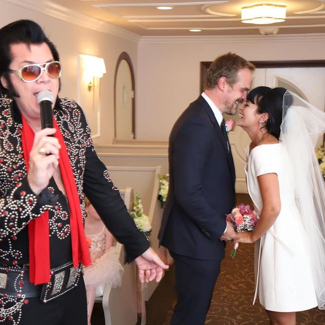 ¡Lily Allen y David Harbour de Stranger Things se casaron en Las Vegas! 1