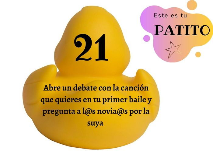 Feria de bodas: Elige tu patito 🐥🐤 20