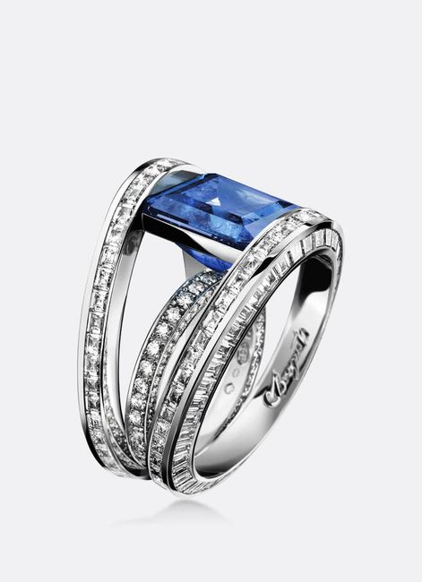 ¡Anillo de compromiso en azul! 5
