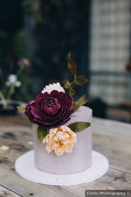 ¿De qué color será tu pastel de boda? 1