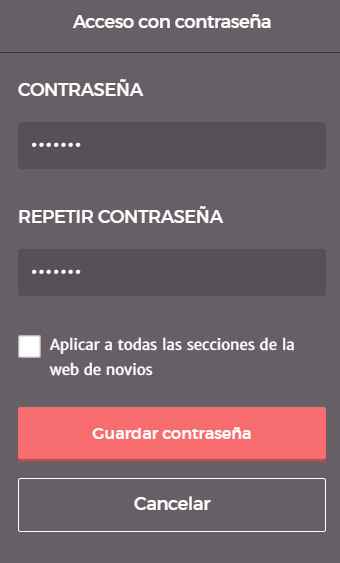 3. Pero si si quieres que haya una contraseña para acceder, da clic en cambiar contraseña y decide c