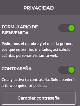 2. Saldrá un menú a la izquierda y hasta abajo verás "Privacidad" si no quieres que les pida la cont