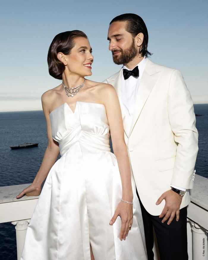 Segundo vestido de novia para Charlotte Casiraghi en el vestido de novia de Chanel