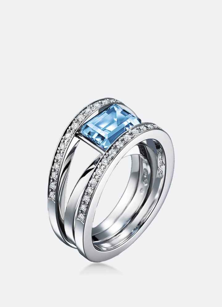 ¡Anillo de compromiso en azul! - 2