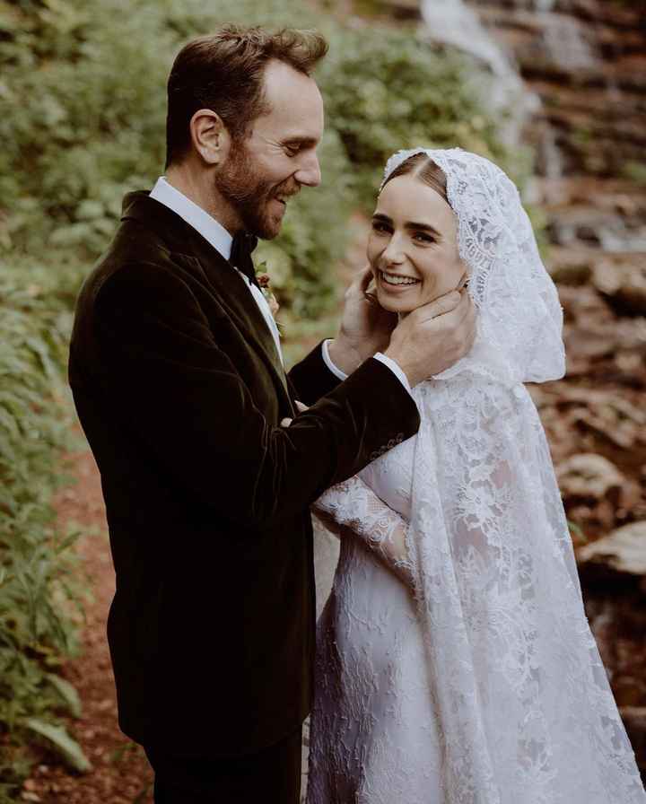 La boda de "Emily in Paris", o sea, Lily Collins😍💍 - 3