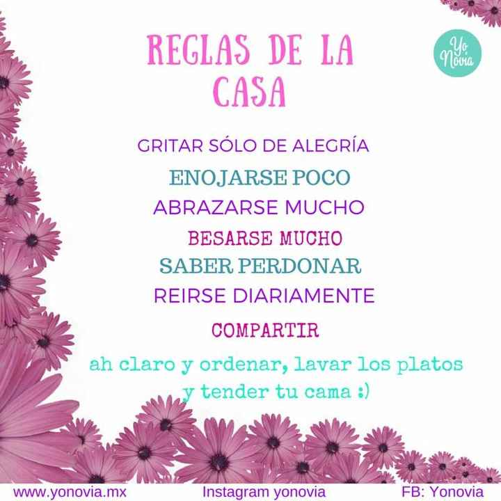 Reglas para nuestro nuevo hogar - 1