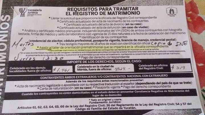 Requisitos Del Registro Civil Foro Yucatan Bodas Com Mx