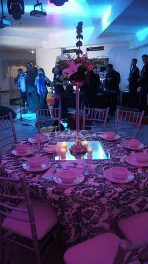 Decoración mesa de invitados