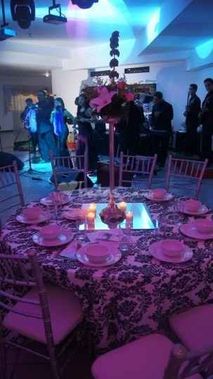 Decoración mesa de invitados