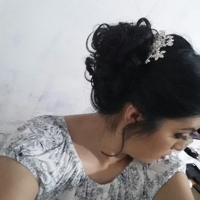 Mi prueba de maquillaje y peinado. - 5