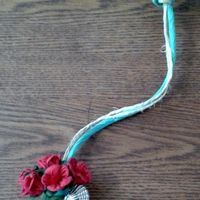 Detalle del lazo para boda en playa