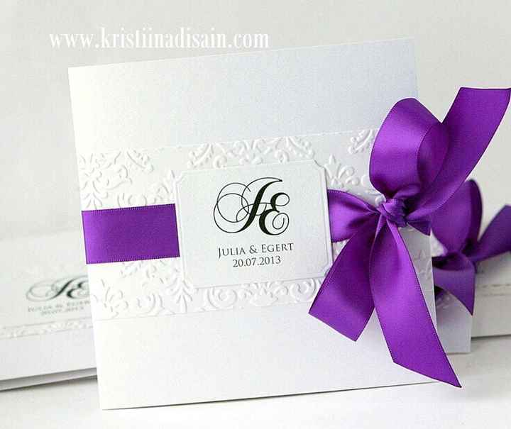 Que opinan del color morado en la combinacion de la boda? - 2