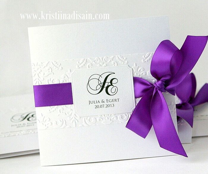 Que opinan del color morado en la combinacion de la boda? - 2