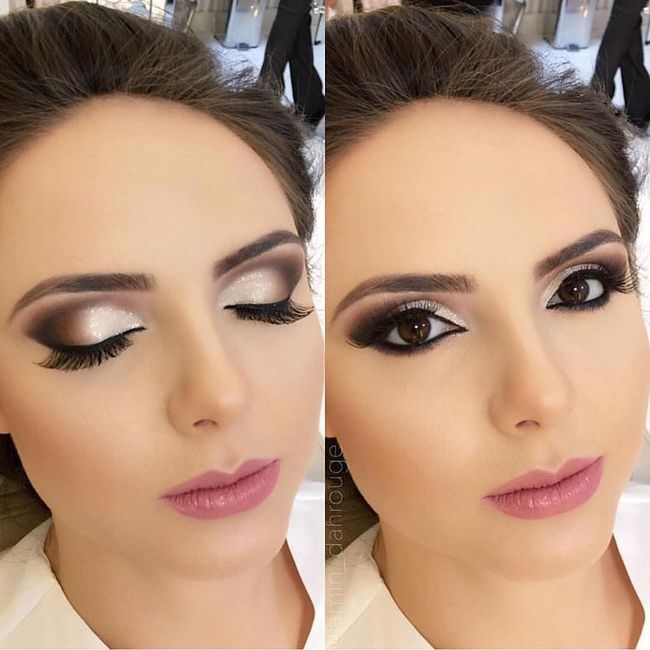 Maquillaje con tonos rosas 14