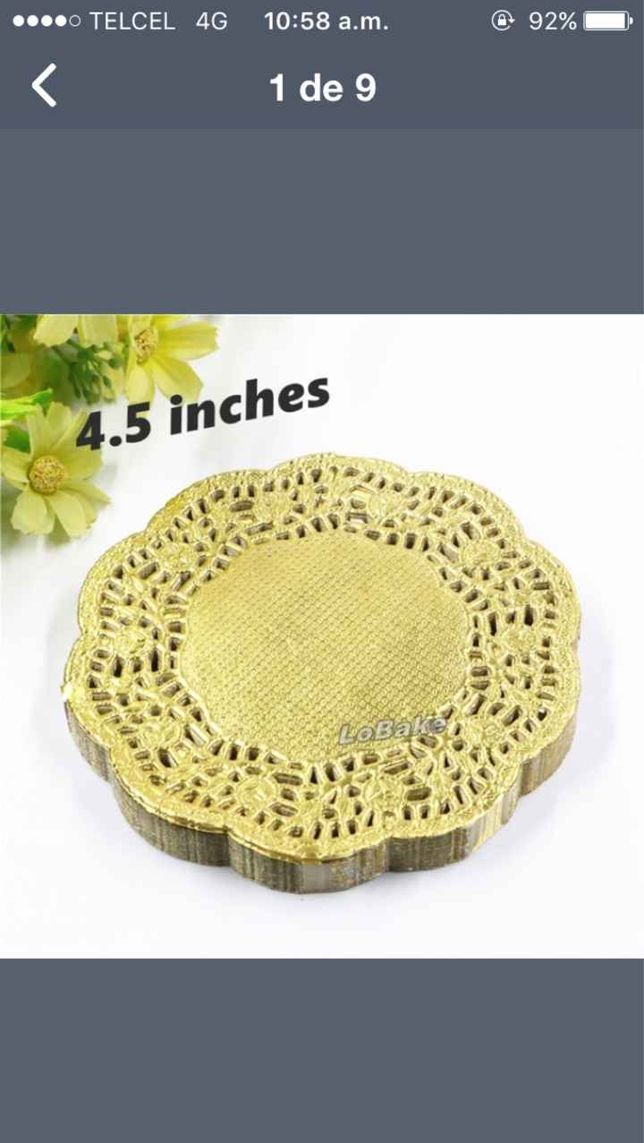 Blondas doradas para invitaciones - 2