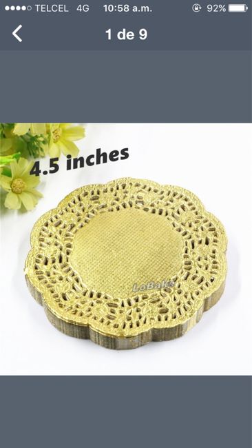 Blondas doradas para invitaciones - 2