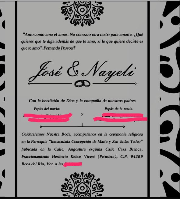 Ayuda con texto para invitación!! - 1