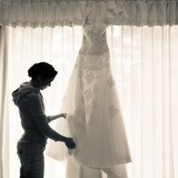 preparativos y el vestido
