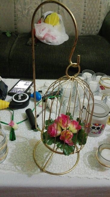 Siguen las jaulas! ayuda centros de mesa - 1