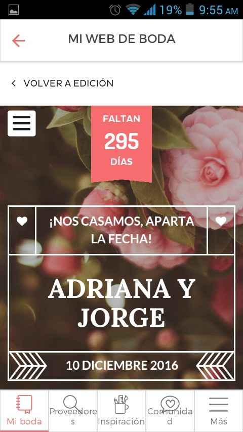 Nuestro save the date! - 1