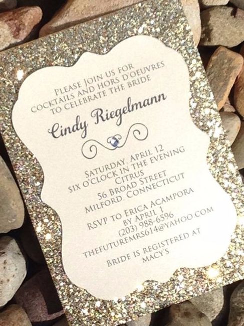 invitación glitter