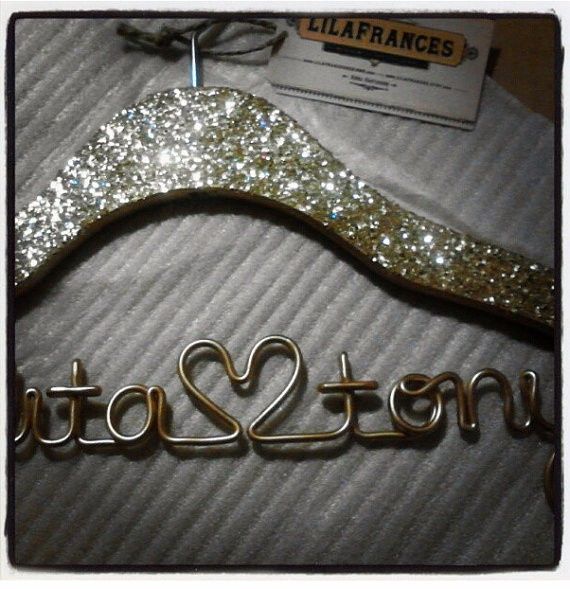 gancho para vestido glitter