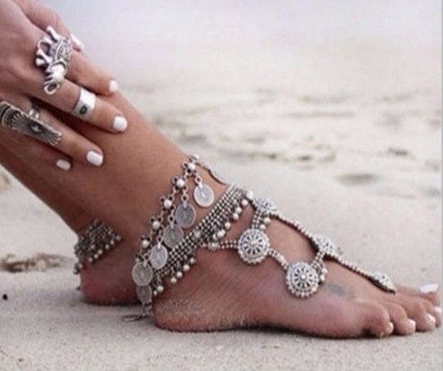 Pulsera tobillera para la playa