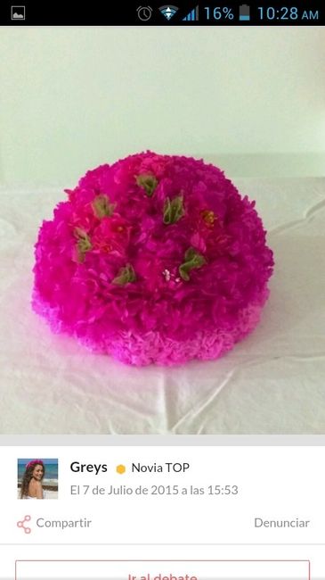 Ayuda con centros de mesa en tonos rosa mexicano ? - 1