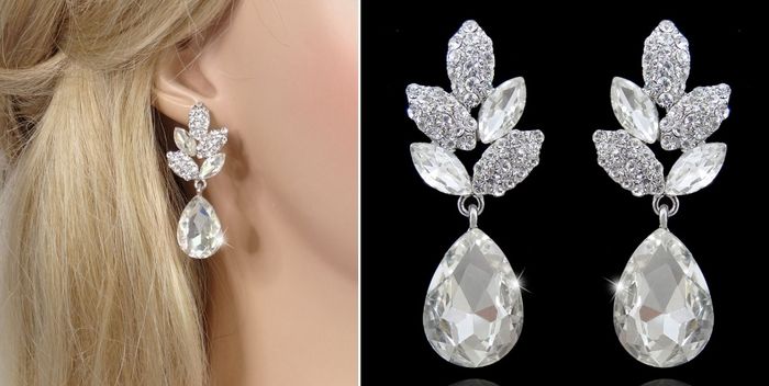 Aretes para mi atuendo de novia