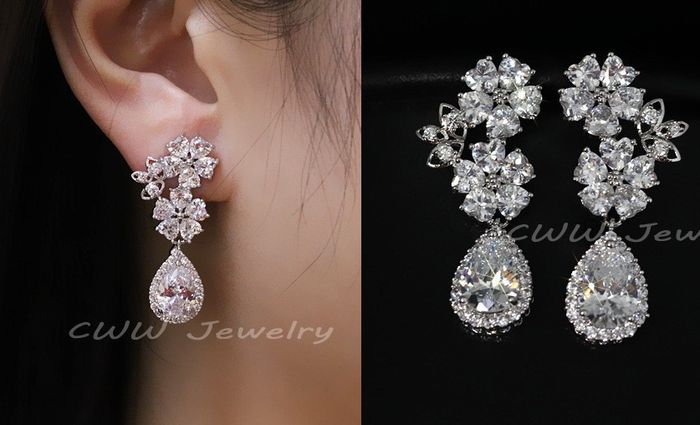 Aretes para mi atuendo de novia