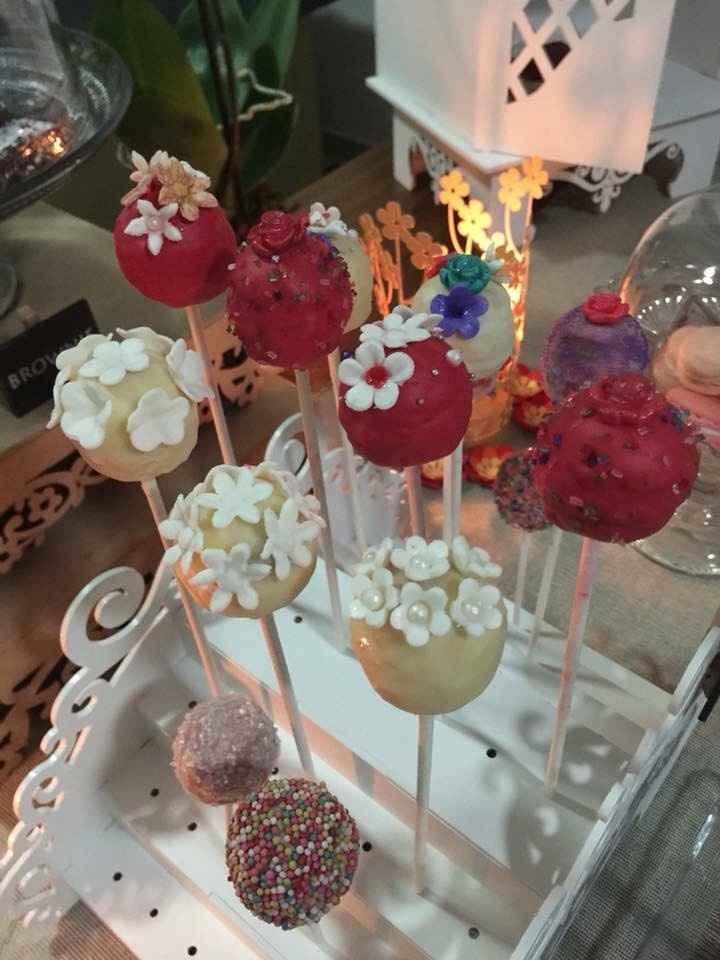 Cake pop de vainilla y chocolate