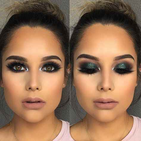 Maquillaje para novias en tonalidades verdes💚 - 6