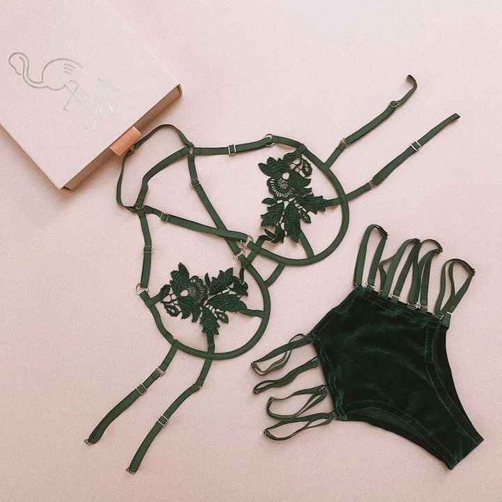 Lencería Noche de bodas en tonos verdes 🥴💚🤭 - 6