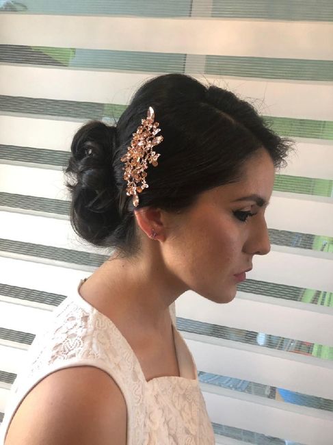 Mi prueba de maquillaje y peinado😍 - 2